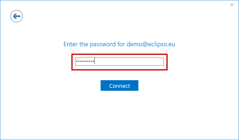 Microsoft Outlook 2019 / 365 - Enter password